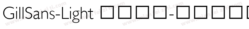 GillSans-Light 字体下载字体转换